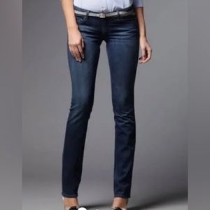Paige Blue Heights Low Rise skinny leg jeans
